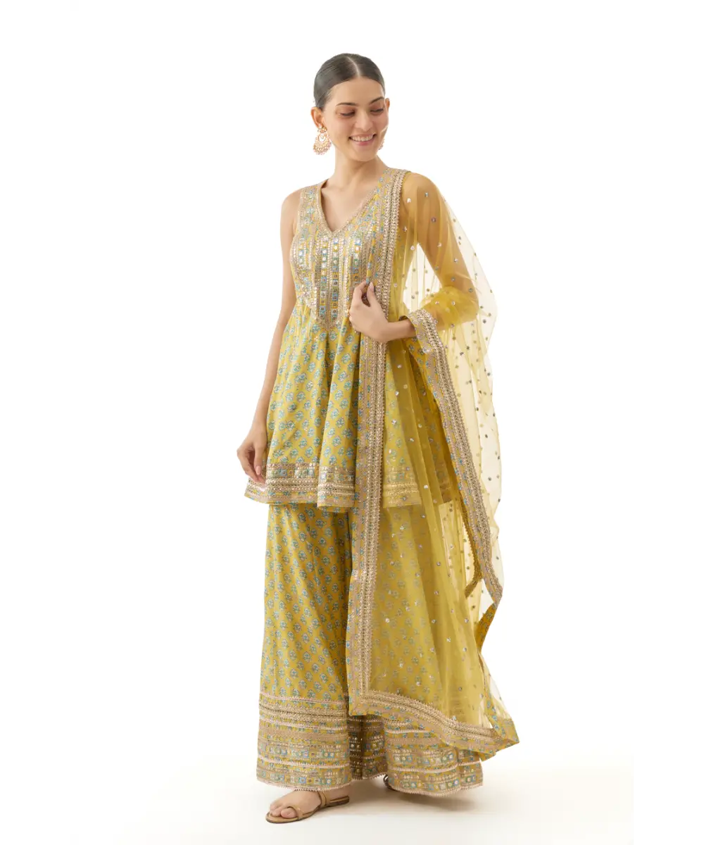 GOPI VAID - Simoni Peplum Set